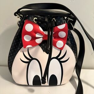 Minnie Mouse Disney Loungefly Handbag with crossbody strap